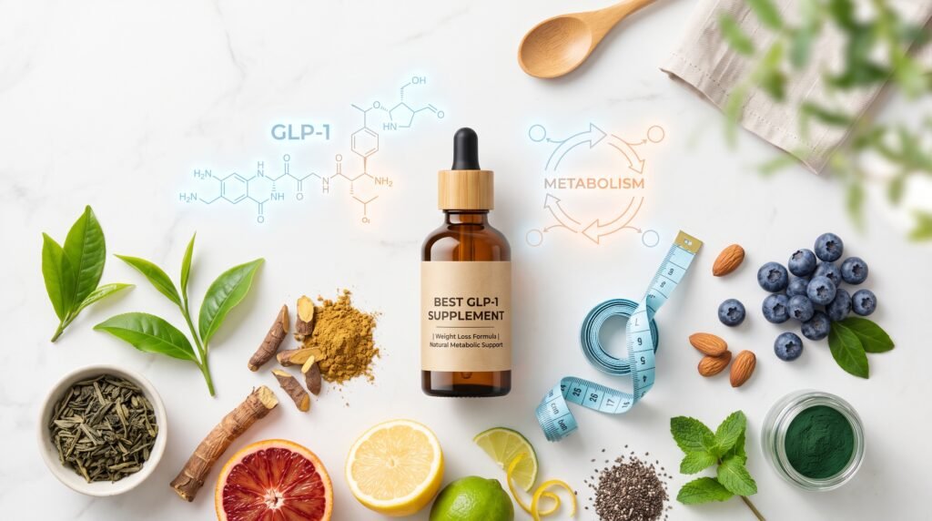 clean wellness layout with natural metabolic ingredients