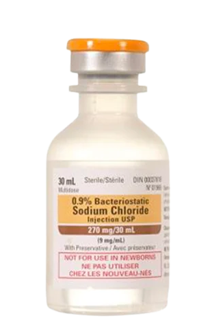 Sodium Chloride Saline Bacteriostatic water 0.9%