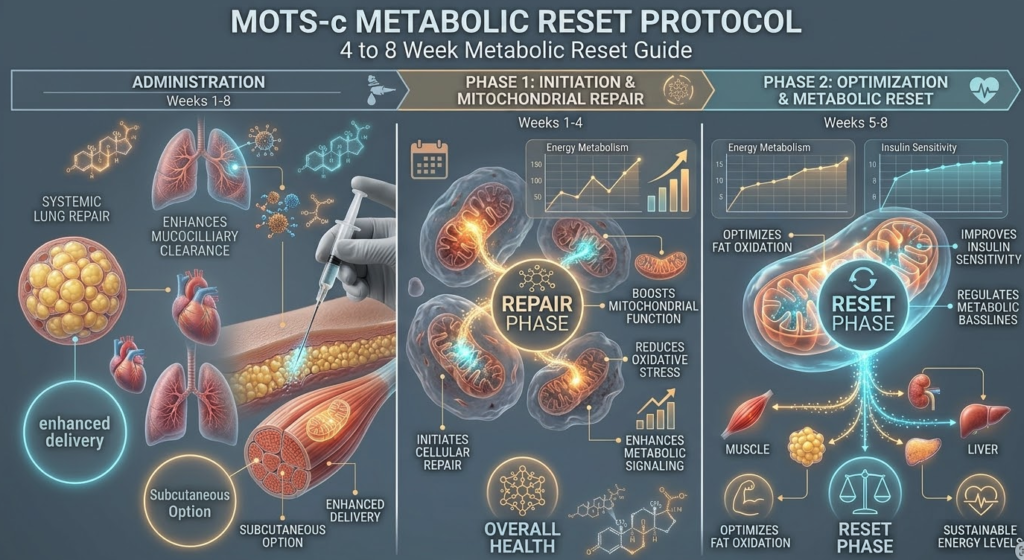 MOTS-c Dosage Protocol: 4 to 8 Week Metabolic Reset Guide